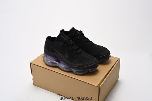 Nike Air Max - Primer plano de la parte superior hecha de Chenille Flyknit innovador.